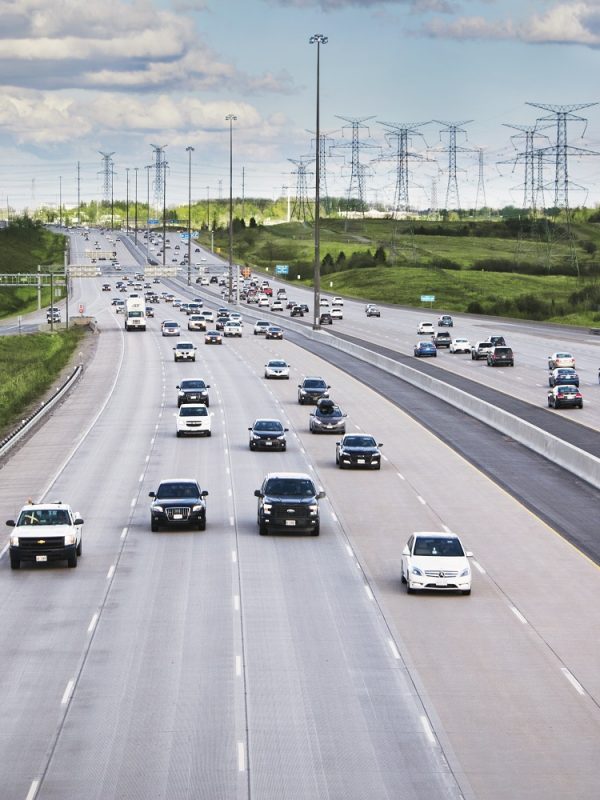autopista en Canadá 407 ETR en Toronto
