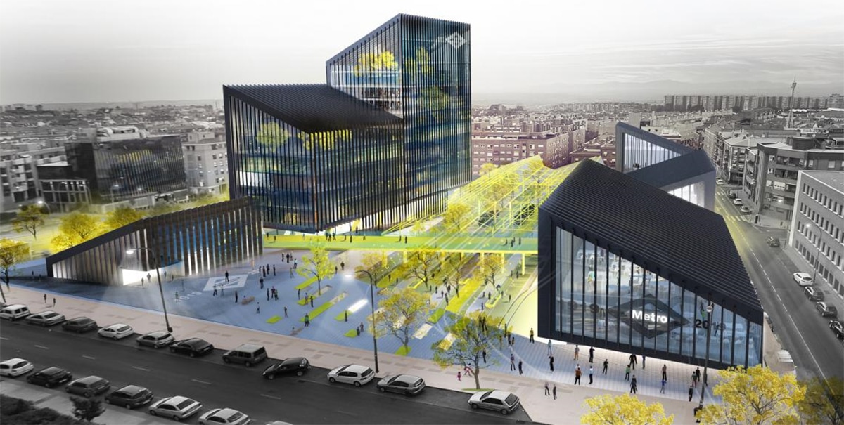 el nuevo edificio de oficinas del Metro de Madrid
